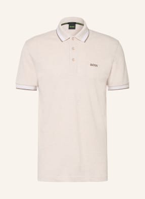 Boss Piqué-Poloshirt Paddy Curved Regular Fit weiss