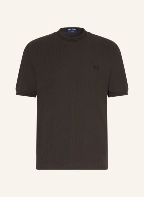 Fred Perry Tričko tmavě hnědá
