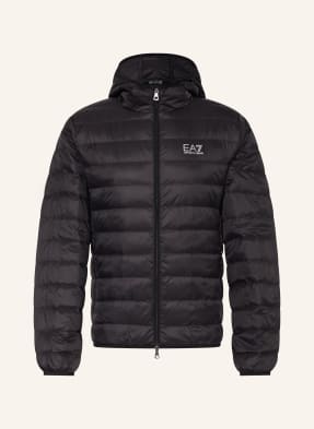 ea7 Emporio Armani Lehká Péřová Bunda Core Identity černá