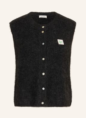 American Vintage Strickweste East Mit Alpaka grau