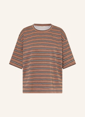 Inwear Tričko Pannieiw hnědá / bílá / černá