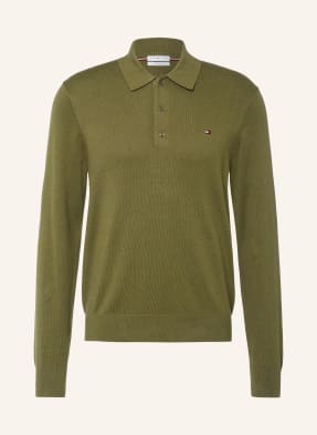 Tommy Hilfiger Strick-Poloshirt gruen