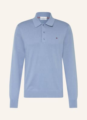 Tommy Hilfiger Strick-Poloshirt blau