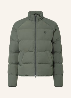 Fred Perry Prošívaná Bunda olivová