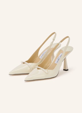 Jimmy Choo Slingpumps S Otevřenou Patou Amita 85 režná