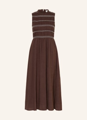 Neo Noir Kleid Atika Mit Rüschen braun