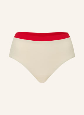 Seafolly High-Waist-Bikini-Hose Bandwave weiss
