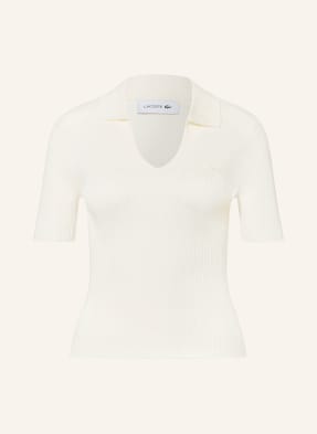Lacoste Strick-Poloshirt weiss