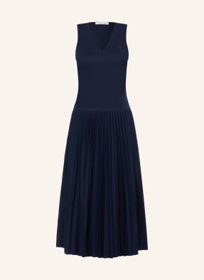 Lacoste Jerseykleid Mit Plissees blau