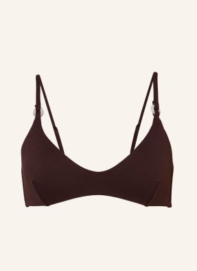 Jets Australia Bralette Horní Díl Bikin Alessia tmavě hnědá