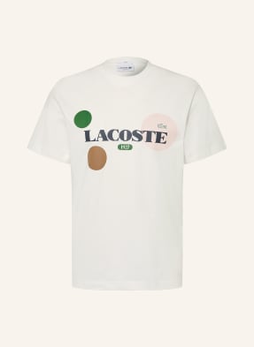 Lacoste Tričko bílá / růžová / tmavě zelená