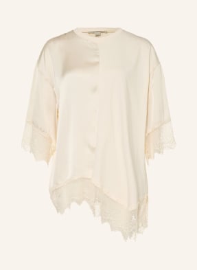 Allsaints Blusenshirt Lenny Im Materialmix beige