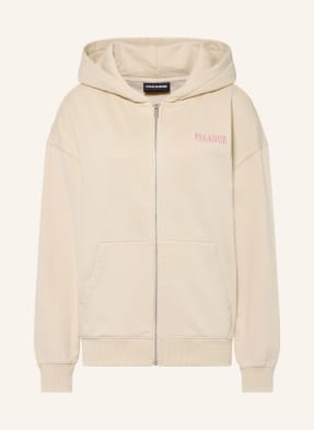 Pegador Oversized Mikina Olargues béžová / světle červená / zelená