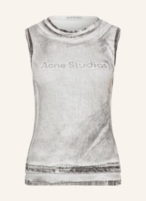 Acne Studios Top bílá / šedá / černá