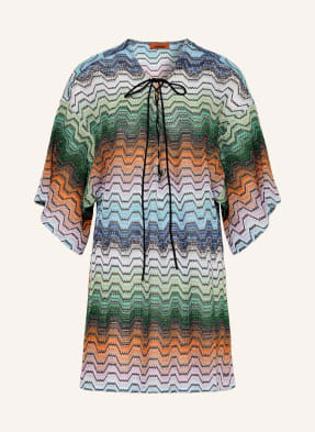 Missoni Plážové Šaty S Třpytivou Přízí tmavě hnědá / oranžová / zelená