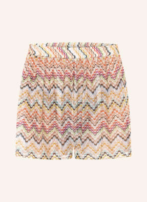 Missoni Šortky světle hnědá / oranžová / tmavě modrá