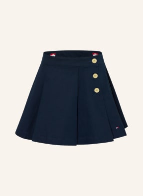 Tommy Hilfiger Plisovaná Sukně tmavě modrá / zlatá