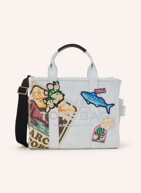 Marc Jacobs Shopper The Medium Tote Denim Patches weiss