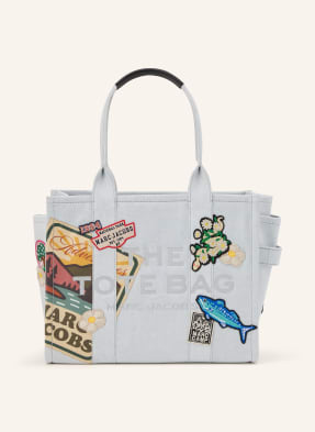Marc Jacobs Shopper The Large Tote Denim Patches weiss