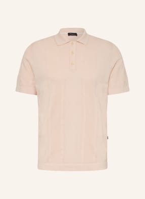 Maerz Muenchen Strick-Poloshirt Mit Leinen beige