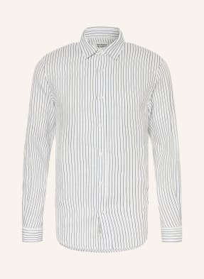 Scotch & Soda Lněná Košile Regular Fit bílá / tmavě modrá