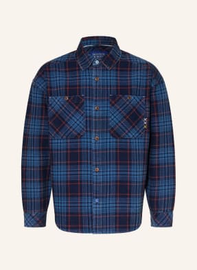 Scotch & Soda Džíny S Overshirtem Volného Střihu tmavě modrá / červená / modrá