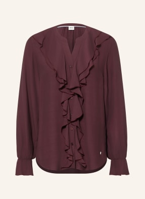 Brax Bluse Vive Mit Volants rot