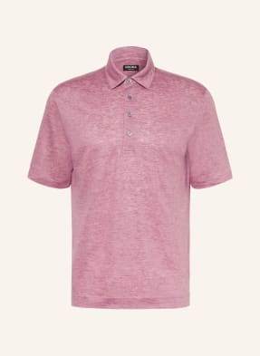 Zegna Žerzejová Polokošile Z Lnu světle fialová