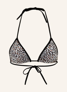 Hugo Triangel-Bikini-Top Monogram weiss