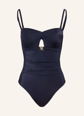 Boss Badeanzug Double B Mit Cut-Out blau