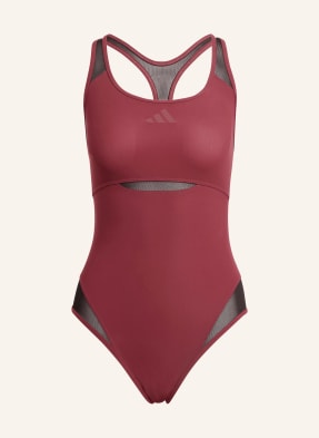 Adidas Plavky Lanelux Mesh S Výřezy tmavě červená / černá