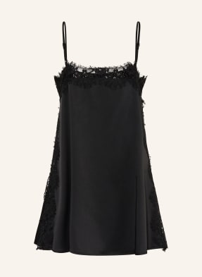 Mrs & Hugs Satintop Mit Spitze schwarz