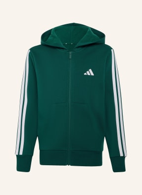 Adidas Mikina Essentials Full Zip tmavě zelená