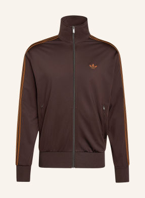 Adidas Originals Bunda Na Trénink Firebird tmavě hnědá / koňaková