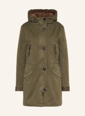 Blonde No.8 Parka Aspen S Umělou Kožešinou olivová