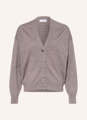 Darling Harbour Strickjacke Aus Merinowolle beige