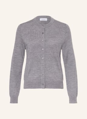 Darling Harbour Strickjacke Aus Merinowolle grau