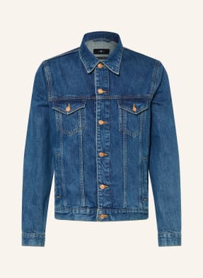 7 For All Mankind Džínová Bunda Perfect Jacket 3lo mid blue