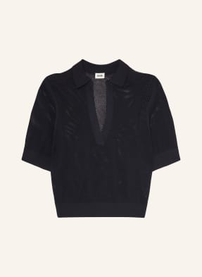 Drykorn Strick-Poloshirt Dylai blau