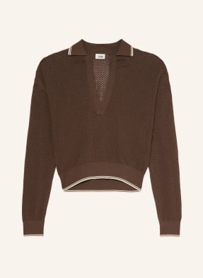 Drykorn Strick-Poloshirt Jorgia braun