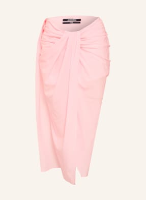 Jacquemus Sukně La Jupe Pareo růžová