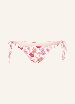 Seafolly Brazilské Bikinové Kalhotky Summer Chintz režná / světle fialová / růžová