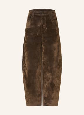 Liu Jo 7/8 Kalhoty Ze Sametu 79106 den.blue brown flock