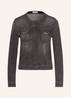 Liu Jo Džínová Bunda S Ozdobnými Kamínky 87516 den.grey sweet wash