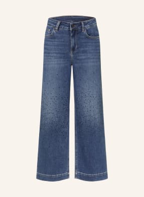 Liu Jo Culotte Džíny S Ozdobnými Kamínky 79077 den.blue dk.sparklin