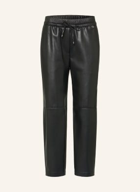 Marc Cain 7/8-Hose Ranchi In Lederoptik schwarz