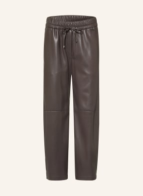 Marc Cain 7/8-Hose Ranchi In Lederoptik braun