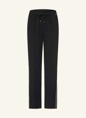 Marc Cain Marlene Kalhoty Washington S Galonovými Pruhy 900 black new