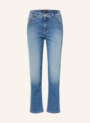 Marc Cain Zkrácené Džíny Roha S Cvočky 353 blue denim