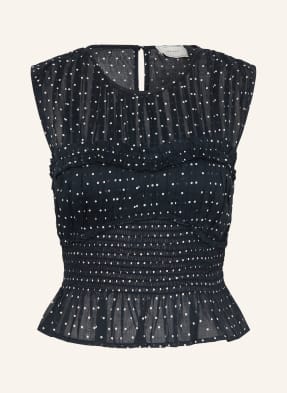 Neo Noir Top Tiril Mit Rüschen schwarz